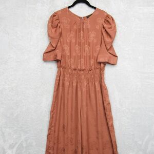 Anthropologie Brown Jumpsuit with Timeless Charm